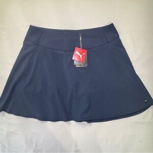 Puma Womens Powershape Geo Skort Skirt DryCell Navy Blue Shorts Size XXL NWT New